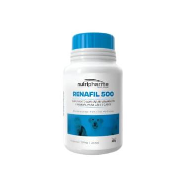 Imagem de Renafil 500 Mg Suplemento Cães Cão Cachorros e Gatos Problemas Renais Renal Nutripharme