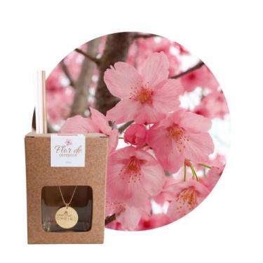Imagem de Caixa Presente Aromatizador Varetas 100mL - Casa Dicheiro, Flor de cer