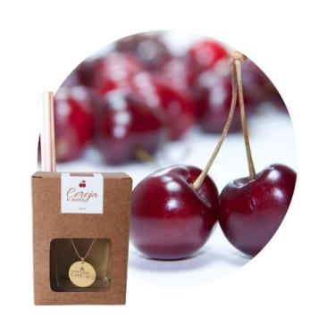 Imagem de Caixa Presente Aromatizador Varetas 100mL - Casa DiCheiro, Cereja com 
