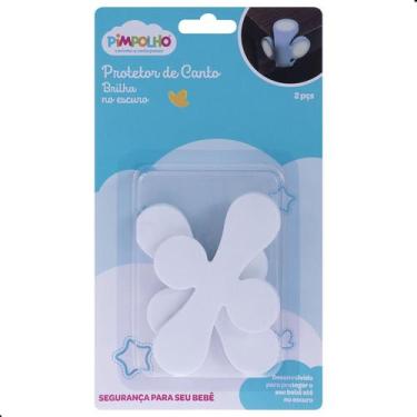 Imagem de Protetor de Quina Infantil Brilha No Escuro 2 Unidades Pimpolho, Branc