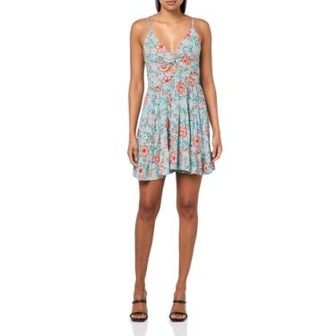 Imagem de Angie Vestido de verão feminino Peekaboo com saia em camadas, Hortelã, G