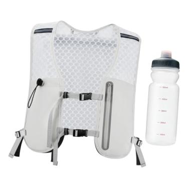 Imagem de simhoa Colete de hidratação Mochila para corrida Mochila para caminhada Bolsa esportiva para corrida, Cinza