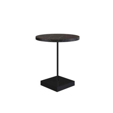 Imagem de Mesa Lateral Redonda Artesano  Marquina Preto - Artesano Home