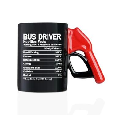 Imagem de Onebttl Presentes de agradecimento ao motorista de ônibus para homens, mulheres - Caneca de café de reabastecimento - presente para motorista de ônibus escolar - Caneca de cerâmica engraçada de 400 ml