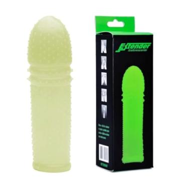 Imagem de Capa Peniana Fosforescente Extender Acessório Erótico Fosforescente para Prazer Extensor Peniano KT806F