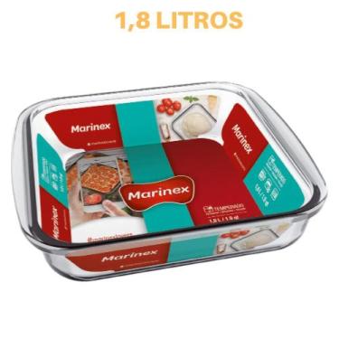 Imagem de Travessa Quadrada de Vidro 1,8 Litros Marinex - NADIR FIGUEREIDO