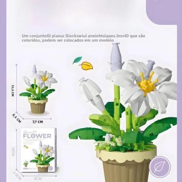 Imagem de Blocos De Construção De Flores Eternas Miniatura Decoração Para Casa B