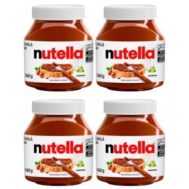 Imagem de Kit 4 Nutella Creme de Avelã 140g