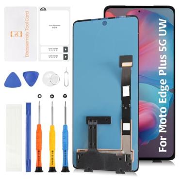 Imagem de Olivechard Original para Motorola Moto Edge+ 5G UW 2022/ Edge Plus 5G 2022 / Moto Edge 30 Pro Tela LCD de substituição com suporte para impressão digital XT2201-1 XT2201-2 Full LCD Display Touch
