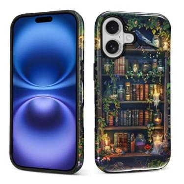 Imagem de DAIZAG Capa para 17, Book Lover Bookshelf design de corpo inteiro híbrido proteção dupla TPU macio PC rígido à prova de choque resistente a arranhões capa de telefone para homens e mulheres