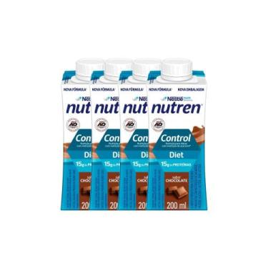Imagem de Kit 4 Nutren Control Diet com 15g de Proteínas Sabor Chocolate 200ml