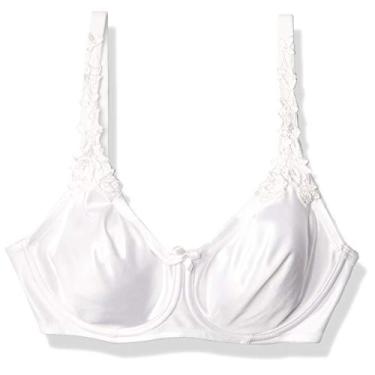 Imagem de Carnival Sutiã redutor de bojo com cobertura total moldado plus size, Branco, 34D