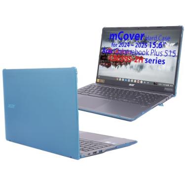 Imagem de mCover Capa compatível apenas com notebooks Acer ChromeBook Plus 515 CBE595-2 de 15,6 polegadas 2024-2025 (NÃO serve para nenhum outro modelo Acer) (Aqua)