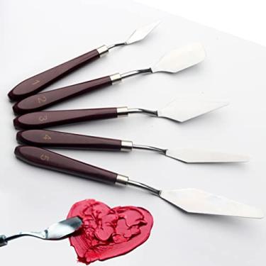 Imagem de Palette knifes Painting Knife Set for Oil, Acrylic Paint,Cake Decorating,Stainless Steel Pallet Knife Paint Knife Art Spatula for Various Types of Painting,ColorMixing,Smearing (10)