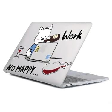 Imagem de Capa compatível com MacBook Air 13 polegadas versão 2022-2018 modelo A2337 M1 M2 A2681, capa protetora de arte para Air13 Retina Display com Touch ID-Puppy Work Not Happy, 16 Pro (A2141)
