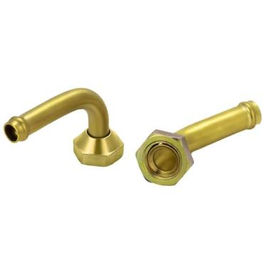 Imagem de Conector de tubo de óleo do refrigerador de transmissão compatível com Acura MDX 2001-2002, Honda Pilot 3.5L V6 2003-2004, 2 peças de acessórios de linha de resfriamento de radiador (rosca M14 x 1,5)