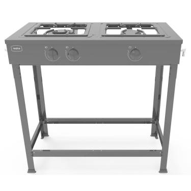 Imagem de Fogão Industrial 2 Bocas Baixa Pressão sem Forno Realce CR219