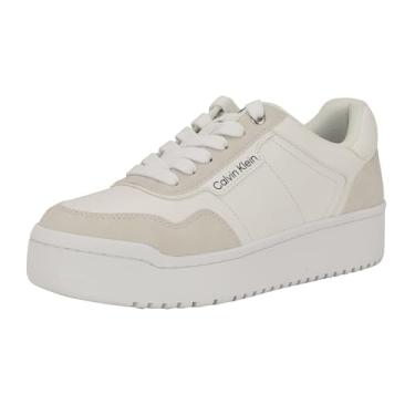 Imagem de Calvin Klein Adryen Tênis feminino, Branco/Cinza 140, 39