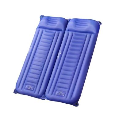 Imagem de Andola Almofada de dormir dupla para acampamento, tapete inflável ultraleve de 13 cm de espessura extra com travesseiro embutido para pés e colchão de ar de acampamento compacto à prova d'água para