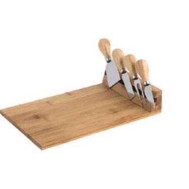 Imagem de Jogo Tábua De Queijo Com 04 Facas Ecokitchen - Mimo Style