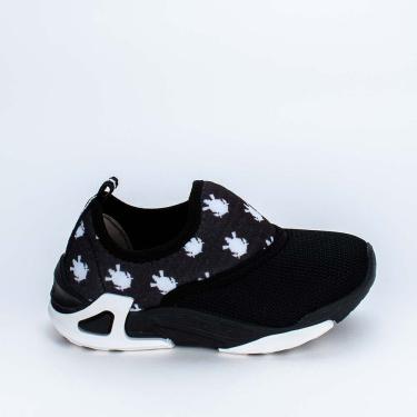 Imagem de Tênis Infantil Comfort Kidy Play Corinthians Preto e Branco