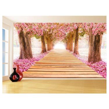 Imagem de Papel De Parede Flores Rosas Pétalas Delicada 3,5M Nfl267