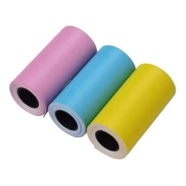 Imagem de Papel adesivo para impressora térmica 3 rolos 57x30mm para bolso - Lig