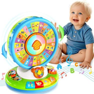 Imagem de Learning Toy Duchong Alphabet Zoo Spin Sing para crianças de 1 a 3 ano