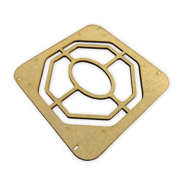 Imagem de Molde Guia Fabricação Petisqueira Redonda Espiral Tupia