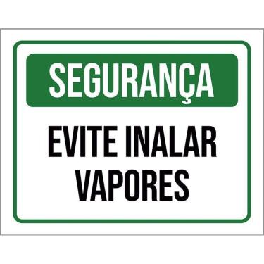 Imagem de Placa Segurança Evite Inalar Vapores 36X46