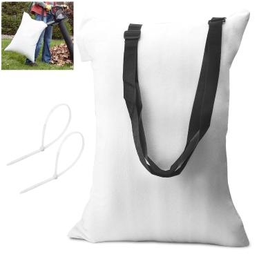 Imagem de Bolsa universal para soprador a vácuo compatível com Worx Craftsman Toro Black-Decker Husqvarna Soprador de folhas a vácuo/sopradores de folhas - Bolsa de substituição com zíper inferior, saco de