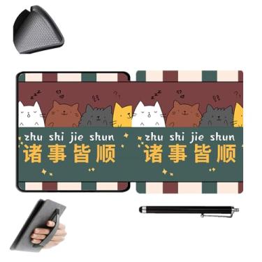 Imagem de GUKSRASO Capa para Kindle Oasis 10ª/9ª Geração (Modelo: CW24WI/S8IN4O) - Compatível com 7 Polegadas, Material TPU à Prova D'água, com Alça de Mão e Caneta Stylus