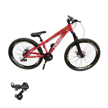 Imagem de Bicicleta 26 VikingX T25 21v Freeride Cambio Traseiro Shimano Pneu Balão Flame-Unissex