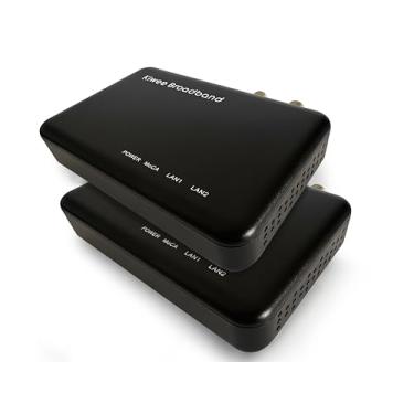 Imagem de Adaptador MoCA 2.5 com 2 Portas 2.5GbE (2 Unid.) | Banda E 400–900MHz | Compatível com TV Satélite | LAN 2.5Gbps para Streaming, Jogos, Mesh WiFi | Cabos Inclusos | KB-M3-02E