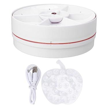 Imagem de Mini máquina de lavar louça ultrassônica USB para frutas, vegetais, portátil de alta pressão, limpador turbo para casa, cozinha, apartamento, viagem, dormitório, azul (vermelho)