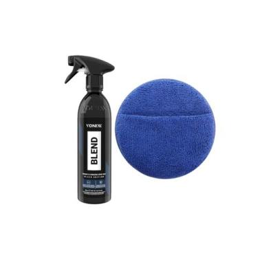 Imagem de Kit Cera Blend Spray Black Carros Escuros 500ml  Aplicador Microfibra 