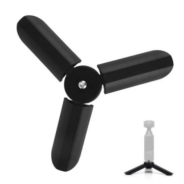 Imagem de Mini Tripé para DJI OSMO Pocket 3 e 2, Supporte Tripé Mesa Portátil Pau Selfie Leve Acessórios Dispositivos Filmagem para Vloggers Transmissão Ao Vivo & Filmagem Estável (Preto)