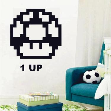 Imagem de Adesivo de Parede Decorativo Game Geek Super Mario 1 UP Vida - V3 Shop