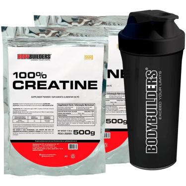 Imagem de Kit 2x Creatina 100% 500g + Coqueteleira - Bodybuilders-Unissex