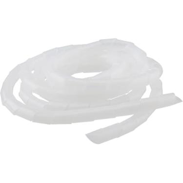 Imagem de 1 peça de envoltório de cabo espiral, 3,5 m/11,5 pés de comprimento 18 mm/0,7" de diâmetro capas de fio espiral para organizador de fios elétricos de computador, branco
