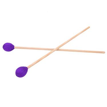Imagem de XUXHOU Marimbas de Marimba Requintadas Com Faia para Uma Experiência de Jogo Agradável, Adequadas para Músicos e Amadores, 1 par de Acessórios para Instrumentos de Xilofone (Roxo)
