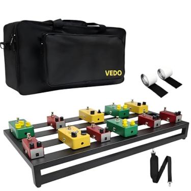 Imagem de Pedalboard para Guitarra Super Leve DB-02 de Alumínio com Mochila Inclusa, Ideal para Efeitos de Guitarra como Overdrive, Distortion, Delay, Reverb, Chorus e Flanger (75.5 * 46 * 10cm)