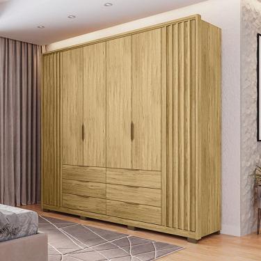 Imagem de Guarda Roupa Casal Decorativo Decimus 6 Portas E 6 Gavetas Mdf/mdp Buriti G11 - Gran Belo