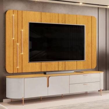 Imagem de Rack Para Sala com Painel Para TV 75 Pol Dion D05 Bali Cedro - Lyam De