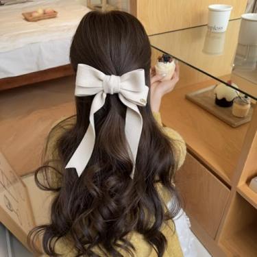 Imagem de Grampo de cabelo com clipe de borboleta, prendedor de neve, veludo, grande, leve, doméstico