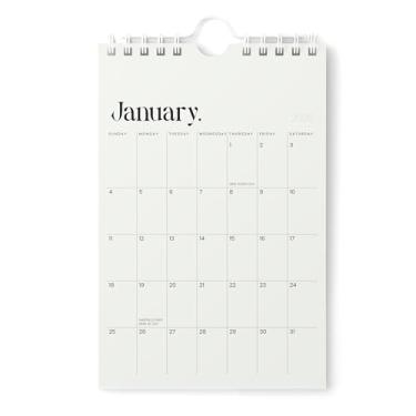Imagem de Karto Calendário de parede pequeno 2026 - vertical 15 x 23 cm de janeiro de 2026 a junho de 2027 - pequeno, versátil e fácil de planejar com o calendário mensal de mesa estética - bege novo