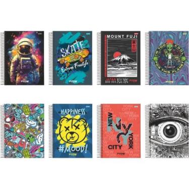 Imagem de Caderno 25X1 Capa Dura FLOW 400 Folhas Pacote com 2 Unidades - Jandaia