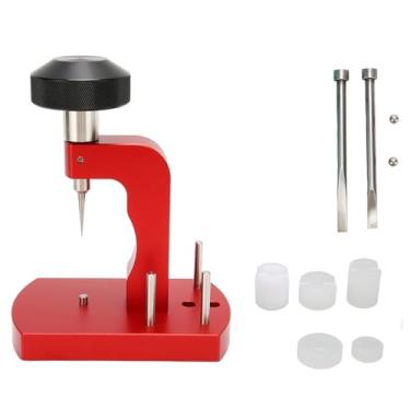 Imagem de Banco abridor de caixa traseira de relógio profissional, cabo ergonômico, ferramenta essencial para relojoeiros, aço inoxidável com peças sobressalentes