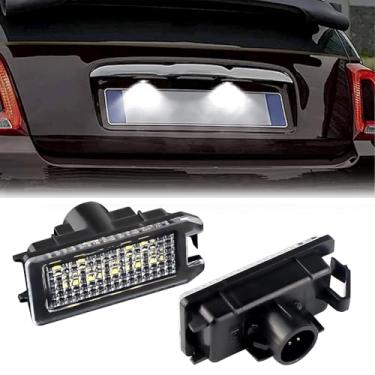 Imagem de Aunvista Acessórios de luz de placa de licença LED para Maserati Levante Fiat 500 Dodge Viper LED placa de matrícula luz branca montagem da lâmpada