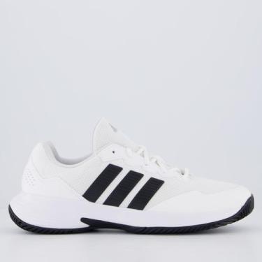 Imagem de Tênis Adidas Gamecourt 2.0 Branco e Preto, 41